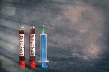 Handwriting text Infection Complication. Conceptual photo unwanted reaction resulted from an...