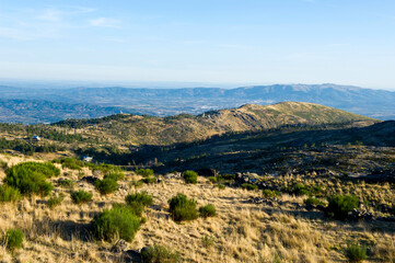 Fototapeta na wymiar Mountain landscape near Torre and Penhas da Saude, Serra da Estrela, Portugal