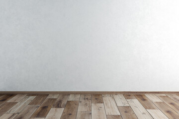 Large luxury modern minimal bright interiors room mockup illustration 3D rendering