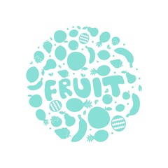 exotic nutritious fresh fruit doodle set collection perfect for food and drink company vector illustration design
