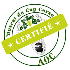 Cachet AOC Muscat du Cap Corse
