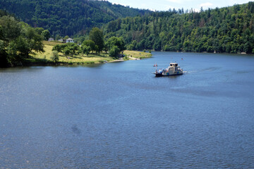 M&uuml;hlenf&auml;hre &uuml;ber den Hohenwartestausee  bei Altenroth