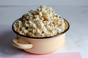 popcorn on the table