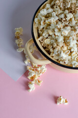 popcorn on the table