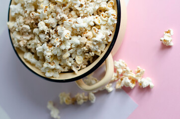 popcorn on the table