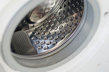 washing machine in the laundry