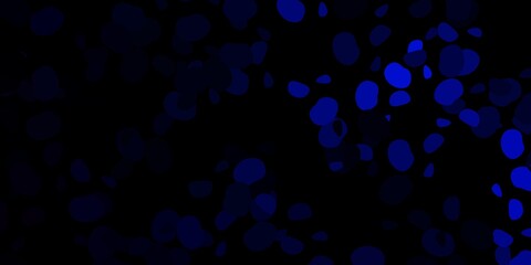 Dark blue vector template with abstract forms.