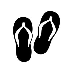 Beach shoes icon.
