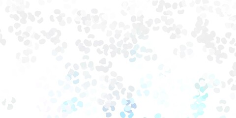 Light pink, blue vector texture with memphis shapes.