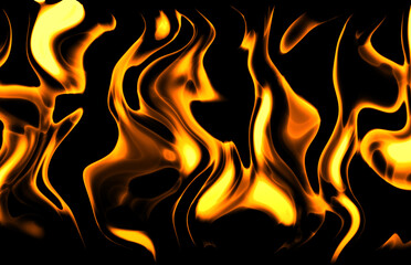 fireflames on black background 