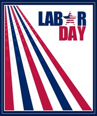 Vector illustration on the commemoration of the US Labor Day. Perfect for any use.