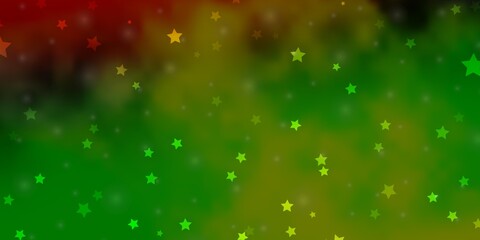 Light Multicolor vector pattern with abstract stars. Colorful illustration with abstract gradient stars. Theme for cell phones.