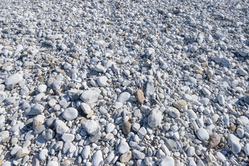 Stones on a riverbed