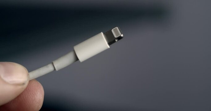 lighting cable on hand