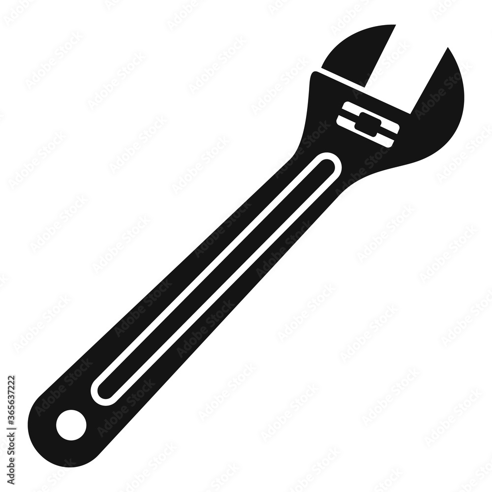 Poster car adjustable key icon. simple illustration of car adjustable key vector icon for web design isolat
