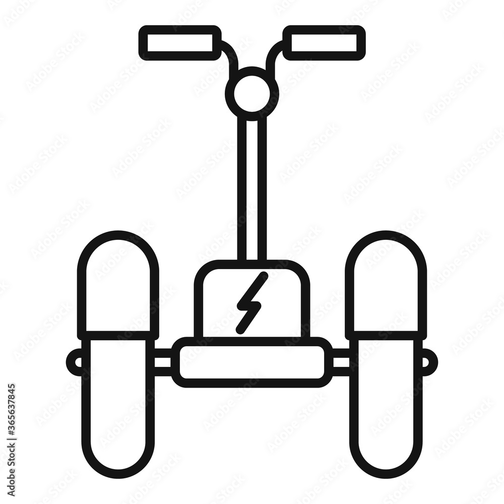 Wall mural electric scooter icon. outline electric scooter vector icon for web design isolated on white backgro