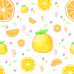 Background pattern with Orange