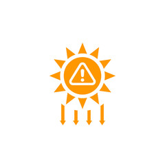 UV radiation warning, solar ultraviolet icon