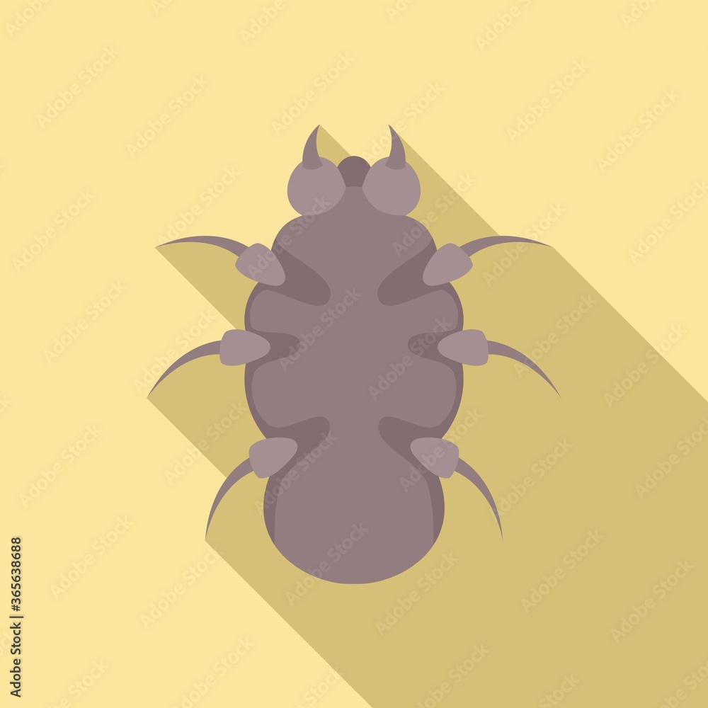 Poster danger bug icon. flat illustration of danger bug vector icon for web design