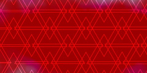Light Red vector backdrop with lines, triangles. Decorative design in abstract style with triangles. Design for your promotions.