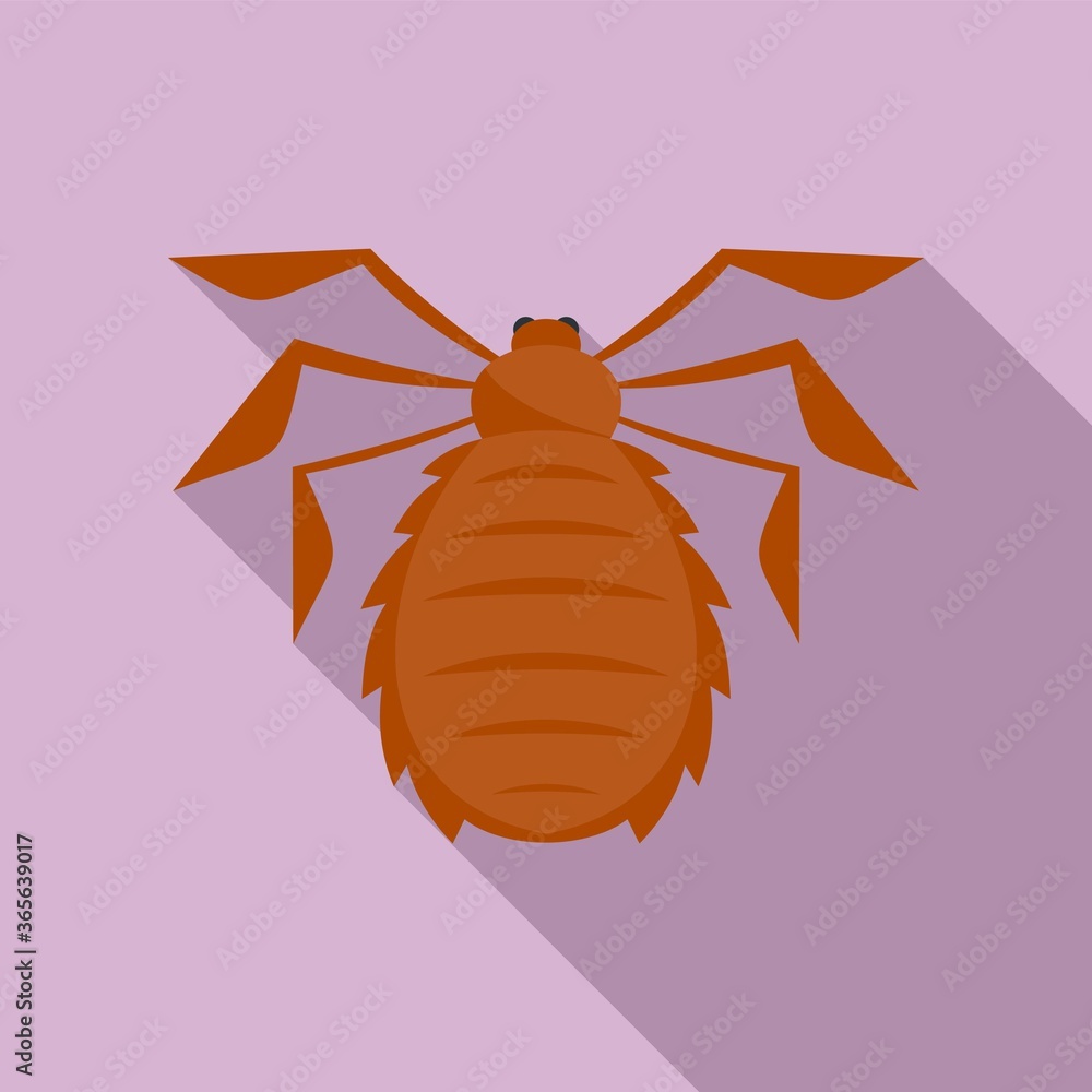 Poster forest bug icon. flat illustration of forest bug vector icon for web design