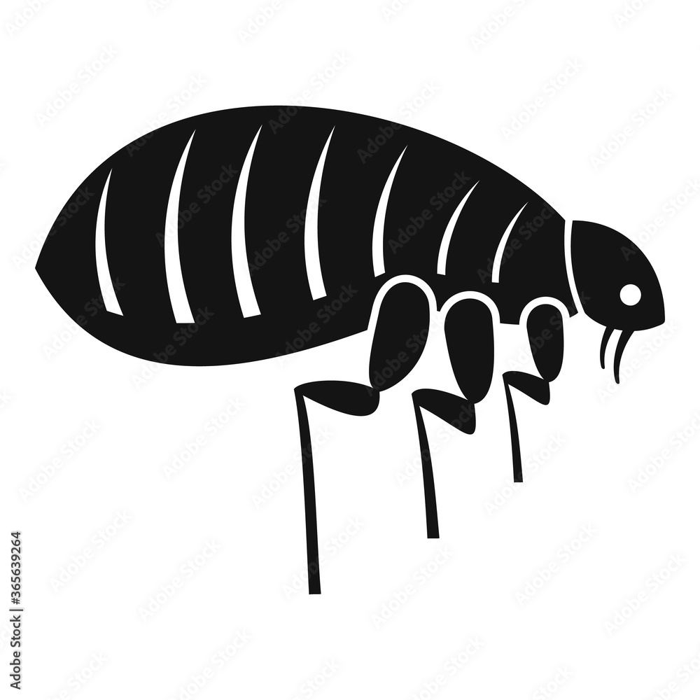 Poster parasite bug icon. simple illustration of parasite bug vector icon for web design isolated on white 