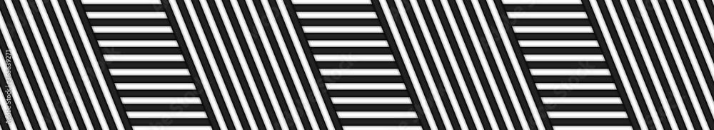 Poster vector geometric design of abstract minimal background with black and white stripes