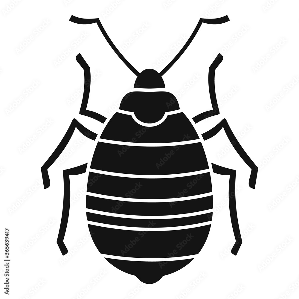 Poster bug insect icon. simple illustration of bug insect vector icon for web design isolated on white back