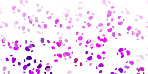 Light purple vector pattern with abstract shapes.