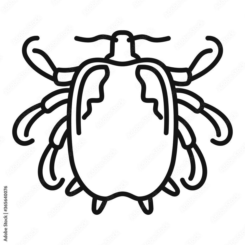Poster serious human bug icon. outline serious human bug vector icon for web design isolated on white backg