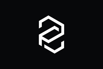 Minimal Innovative Initial CP logo and PC logo. Letter CP PC creative elegant Monogram. Premium Business logo icon. White color on black background