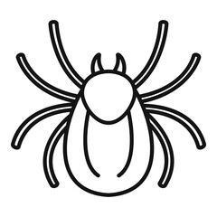 Forest bug icon. Outline forest bug vector icon for web design isolated on white background
