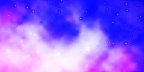 Light Purple vector texture with beautiful stars. Modern geometric abstract illustration with stars. Theme for cell phones.