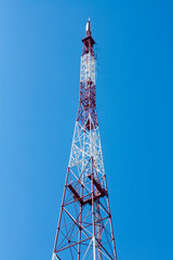 TV tower against the blue sky