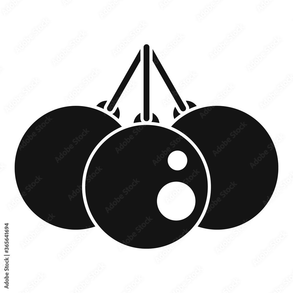 Poster hypnotherapy pendulum icon. simple illustration of hypnotherapy pendulum vector icon for web design 