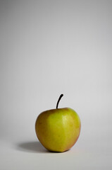 green apple on white background
