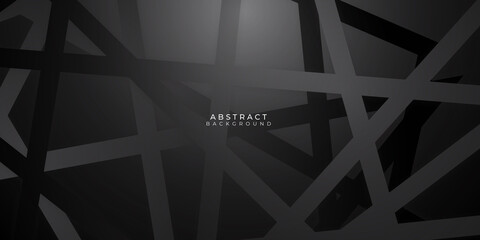 Dark black neutral 3D web abstract background for presentation design
