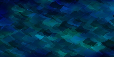 Dark BLUE vector texture with triangular style.