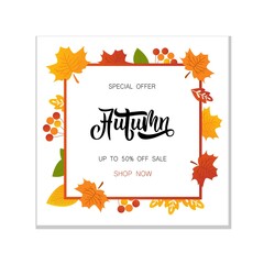 Hand drawn Happy Thanksgiving lettering typography poster