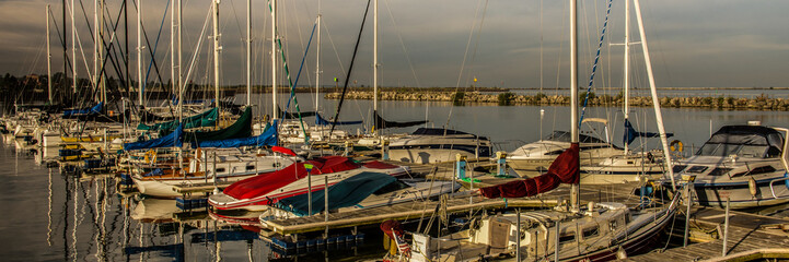 Lorain Harbor on Lake Erie in Ohio