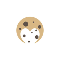 Love Cookies Logo Design Vector Template, Icon Symbol, Creative design concepts