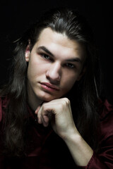 fashion male portrait close up