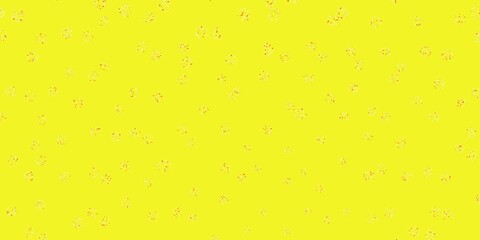 Light red, yellow vector doodle texture with flowers.