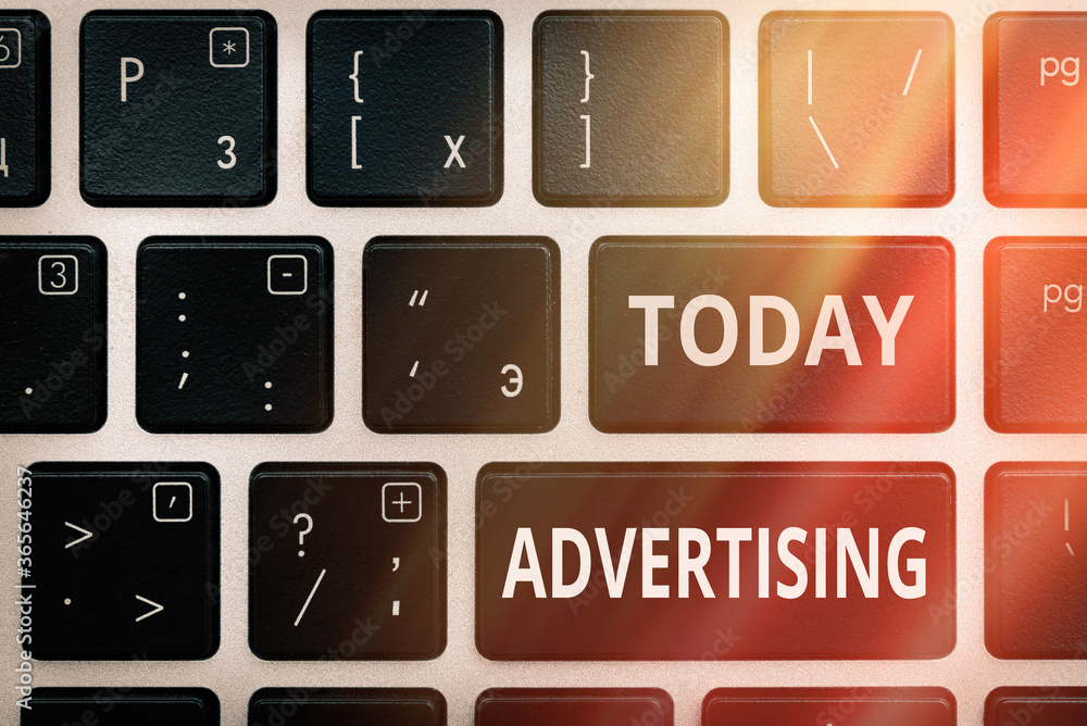Poster handwriting text advertising. conceptual photo a profession which creates commercial for products an