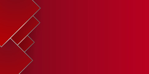 Red abstract background geometry shine and layer element vector for presentation design.