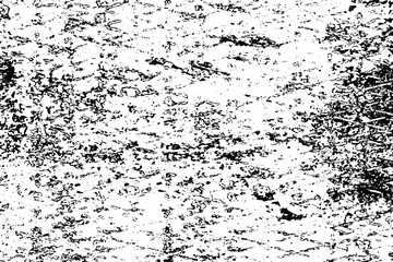 Grunge background black and white. Texture of chips, cracks, scratches, scuffs, dust, dirt. Dark monochrome surface. Old vintage vector pattern.
