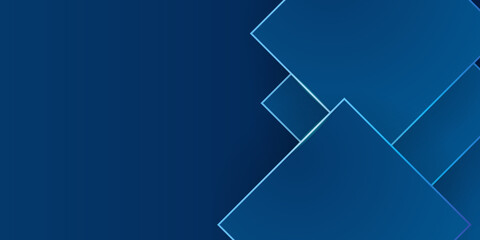 Abstract rectangle shape graphic elements on blue presentation background for Brochure, Flyer, Poster, leaflet, Annual report, Book cover, Graphic Design Layout template, powerpoint