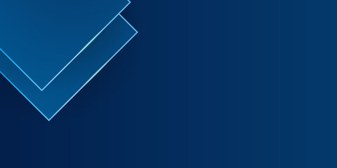 Modern elegant business style blue geometric presentation background