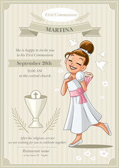 first communion invitation