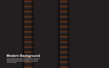 Obraz premium Illustration vector graphic of abstract background black and brown color modern design